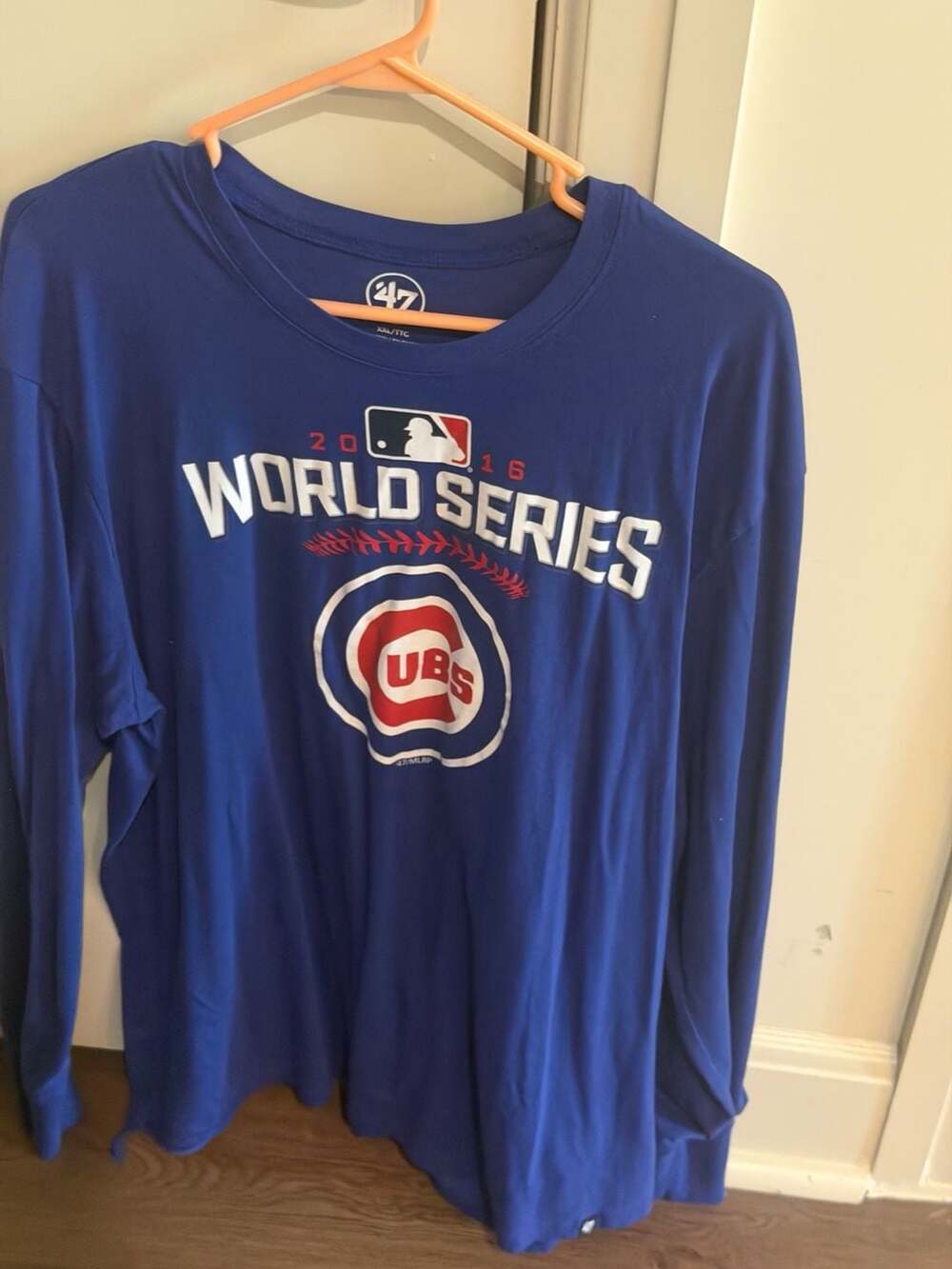 47 Brand Chicago Cubs 2016 World Series Long Sleeve T-Shirt XXL